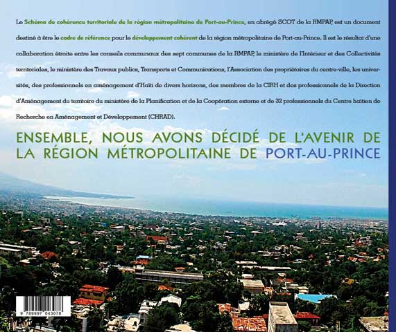 Schéma de cohérence territoriale de la région métropolitaine de Port-au-Prince, verso